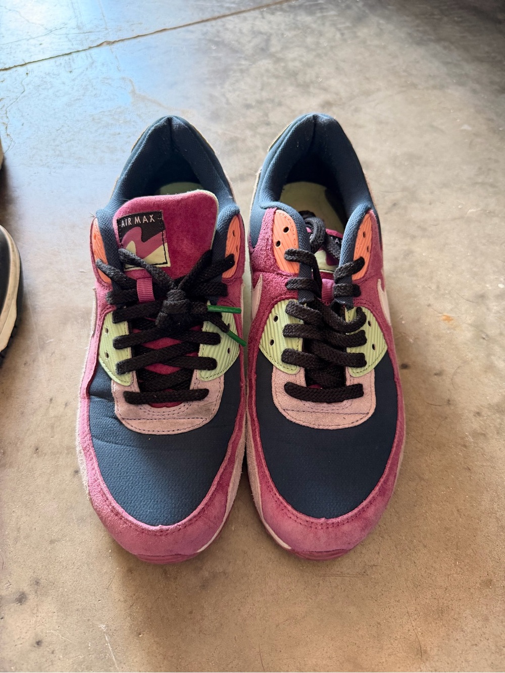 Nike Airmax Colorblock Sneakers in Pink, Navy and Lime